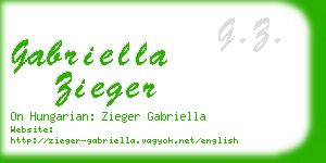 gabriella zieger business card